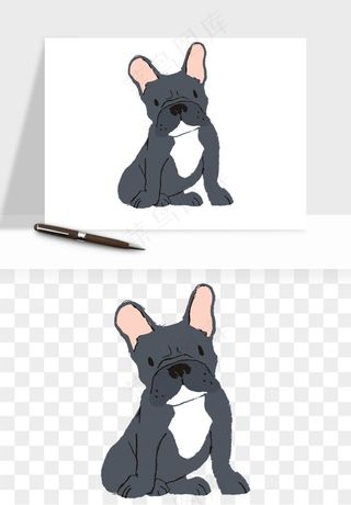 手绘狗狗宠物png免抠