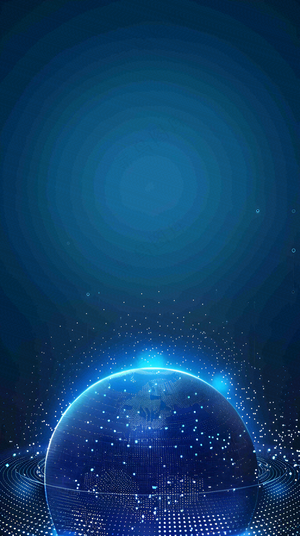 深蓝色科技背景
