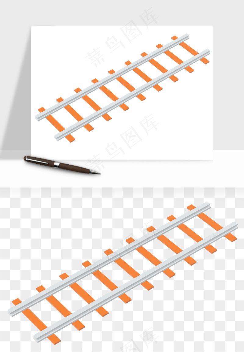 铁路轨道png免抠