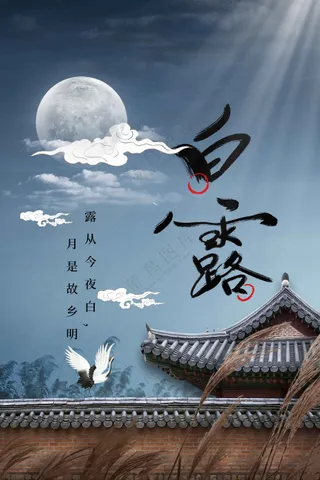 白露节气传统活动海报