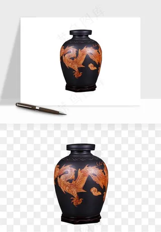 酒坛酒瓶酿酒酒缸png免抠