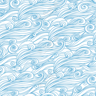 蓝色涡旋效果抽象图案免抠图片素材