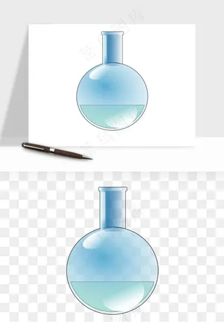 卡通化学实验设备器材png免抠图