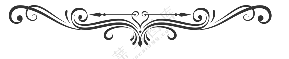 箭头与花纹装饰图案分割线免抠图片