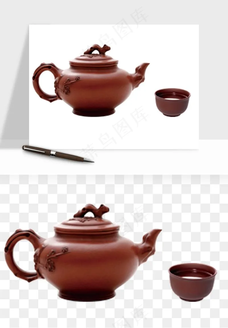 中国风茶壶茶几png免抠图