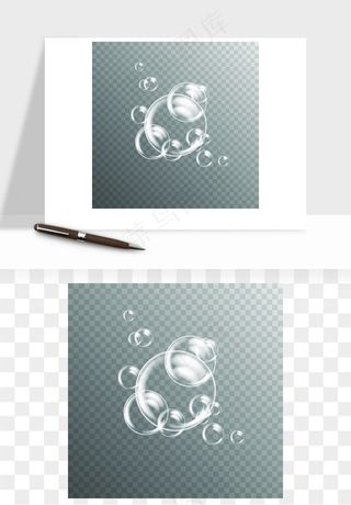 彩色气泡肥皂泡矢量png免抠