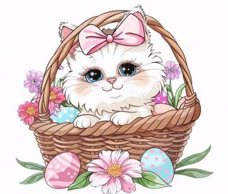 小猫猫咪宠物动物卡通插画免抠