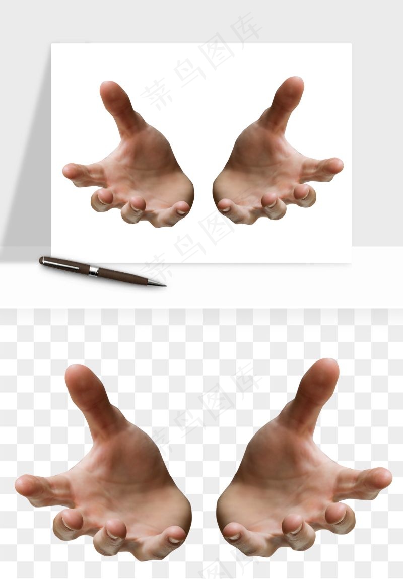 手势手部动作手指png免抠