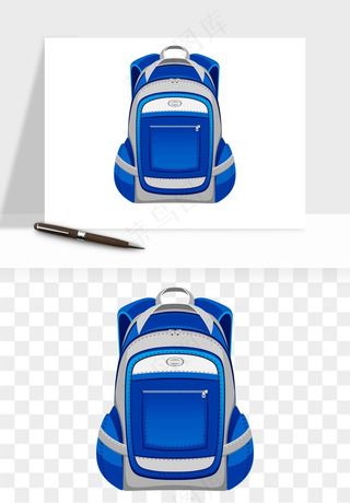 卡通书包背包双肩包png免抠