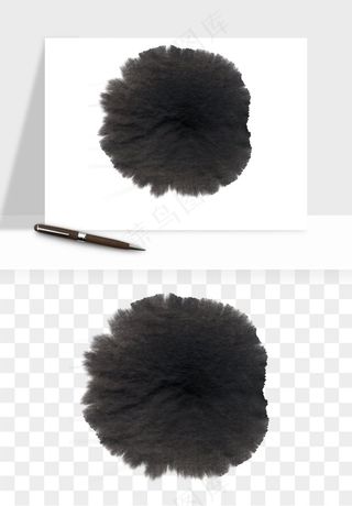 墨迹水墨圆圈圆环边框