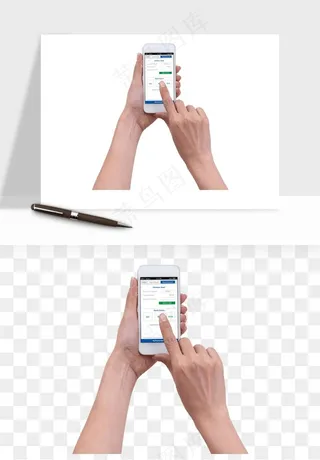 手拿手机素材png免抠