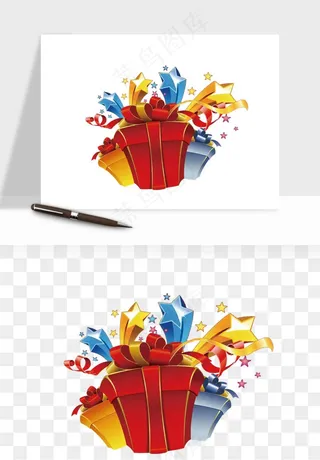 礼盒礼物png免抠