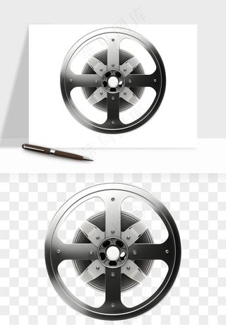 电影黑胶胶片png免抠