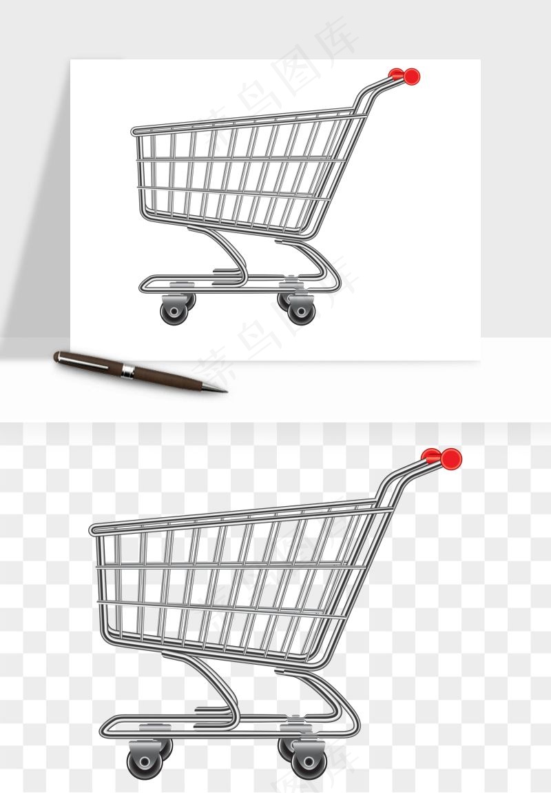 购物车购物篮png免抠图