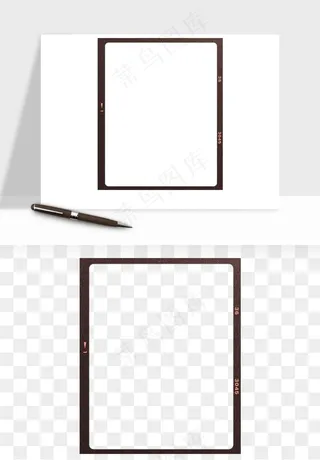 电影黑胶胶片元素png免抠