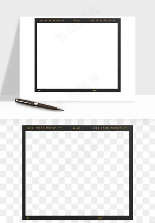 电影黑胶胶片元素png免抠