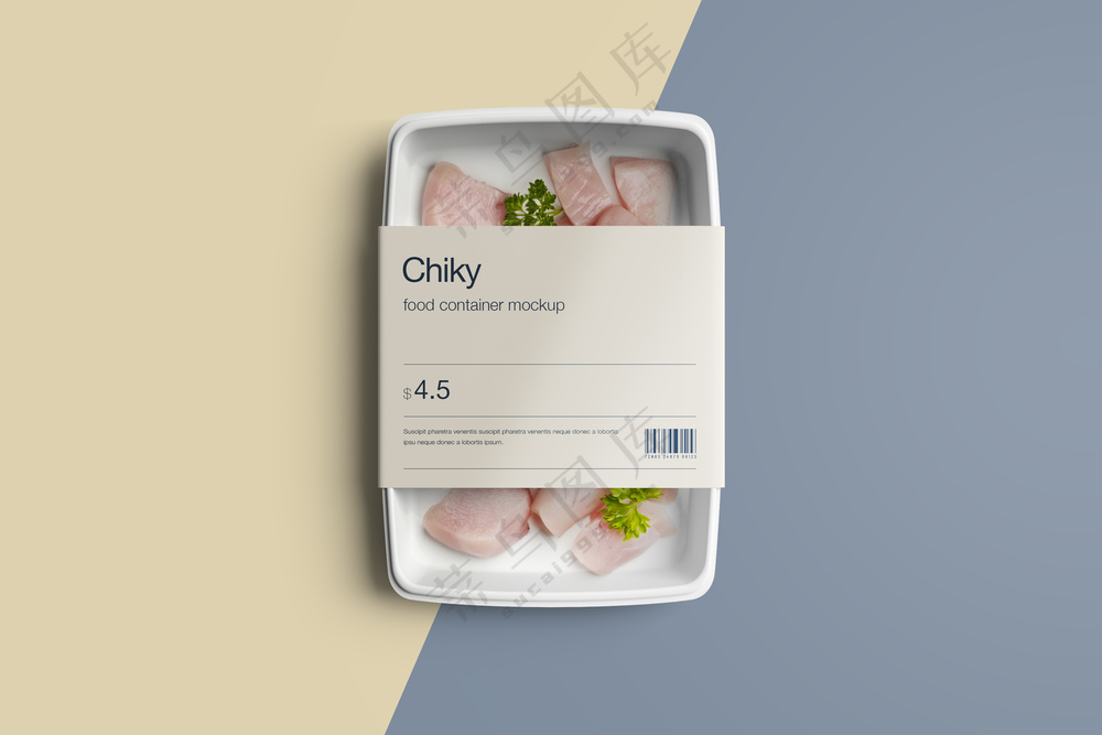 超市冷藏鲜肉食品保鲜盒样机30