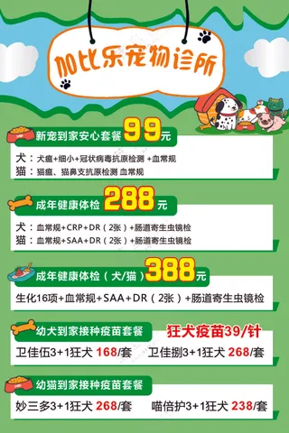 宠物店狗猫海报