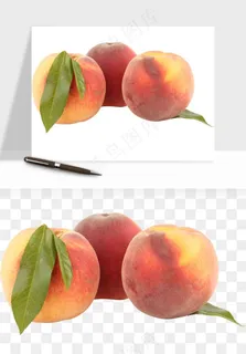 桃子油桃黄桃水果png免抠 桃子油桃黄桃水果png免抠