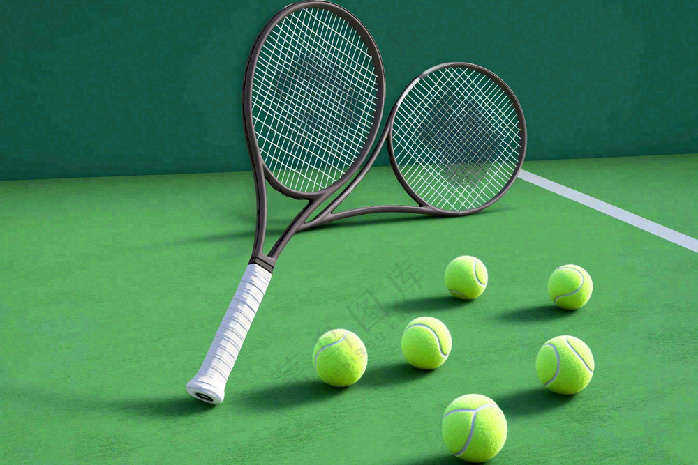 网球运动摄影图