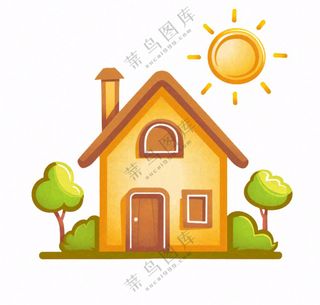 房屋小房子宠物家居卡通免抠