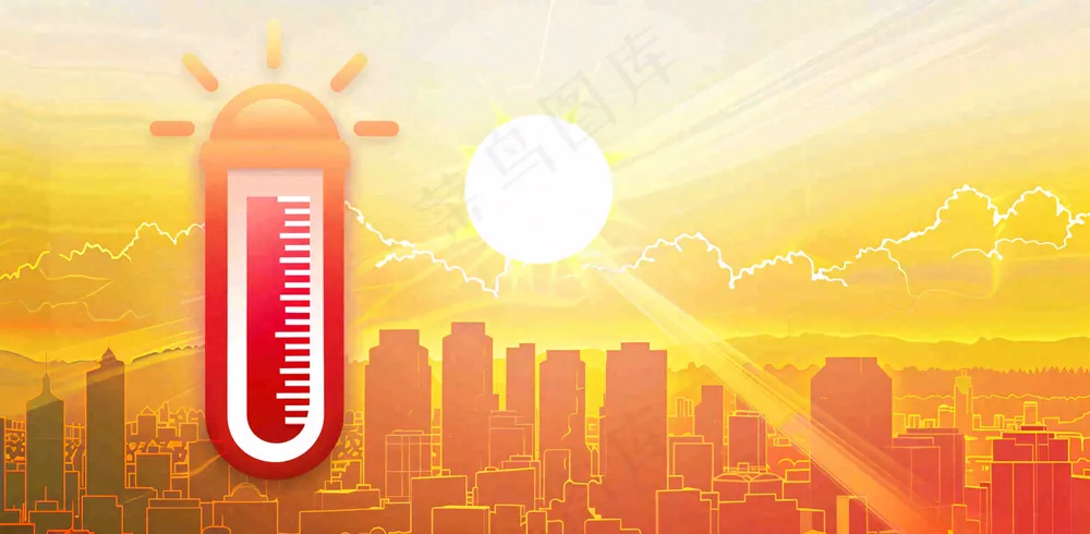 高温预警通知公告背景