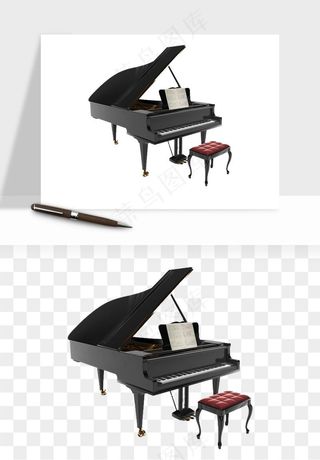 钢琴乐器琴键png免抠