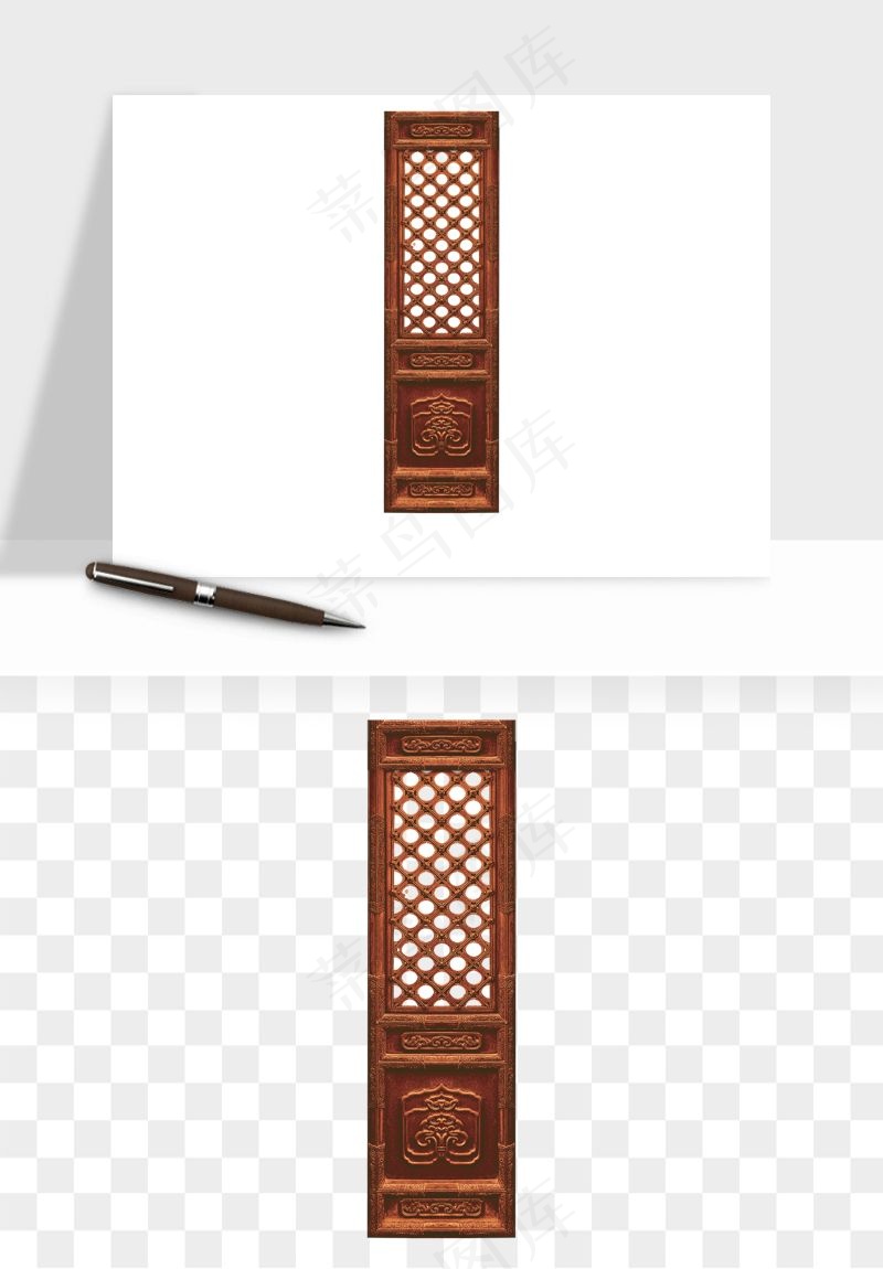 屏风国风元素png免抠