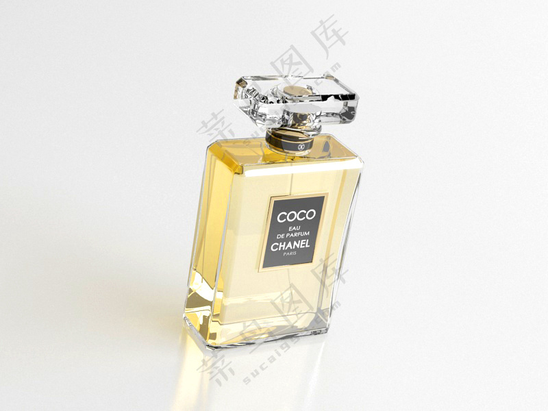 C4D香水化妆品瓶子产品包装玻璃瓶3D模型 fbx/obj -18
