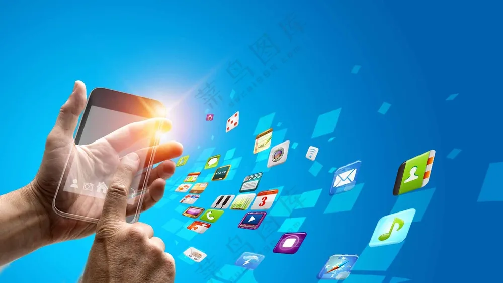 科技风系列合成人物电子产品屏幕虚拟投影场景素材