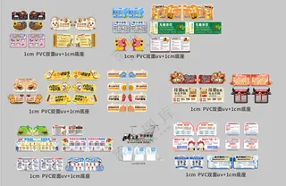 超市科别知识牌PVC异型