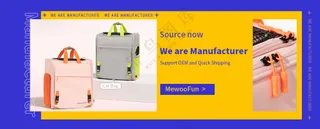 蓝色简约风宠物包banner活动宣传海报