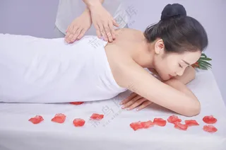 美容美体养生SPA按摩人物