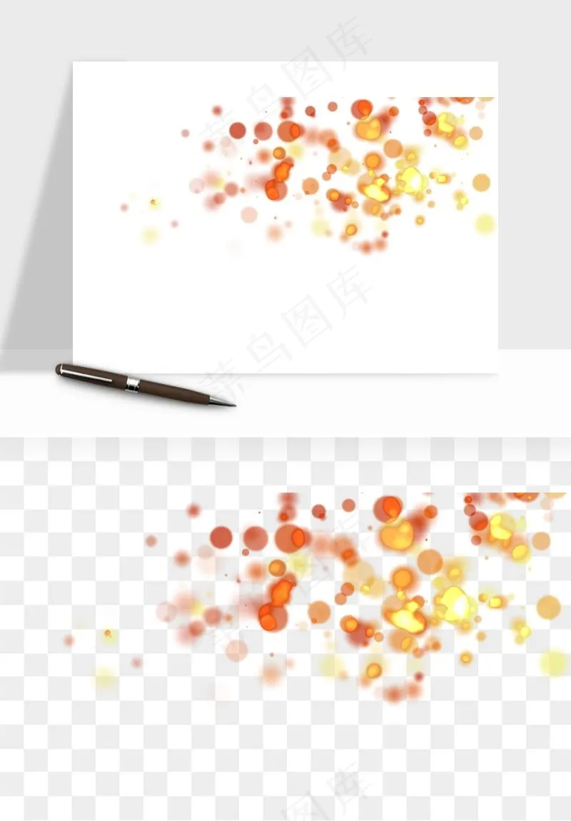 彩色光斑梦幻光点png免抠