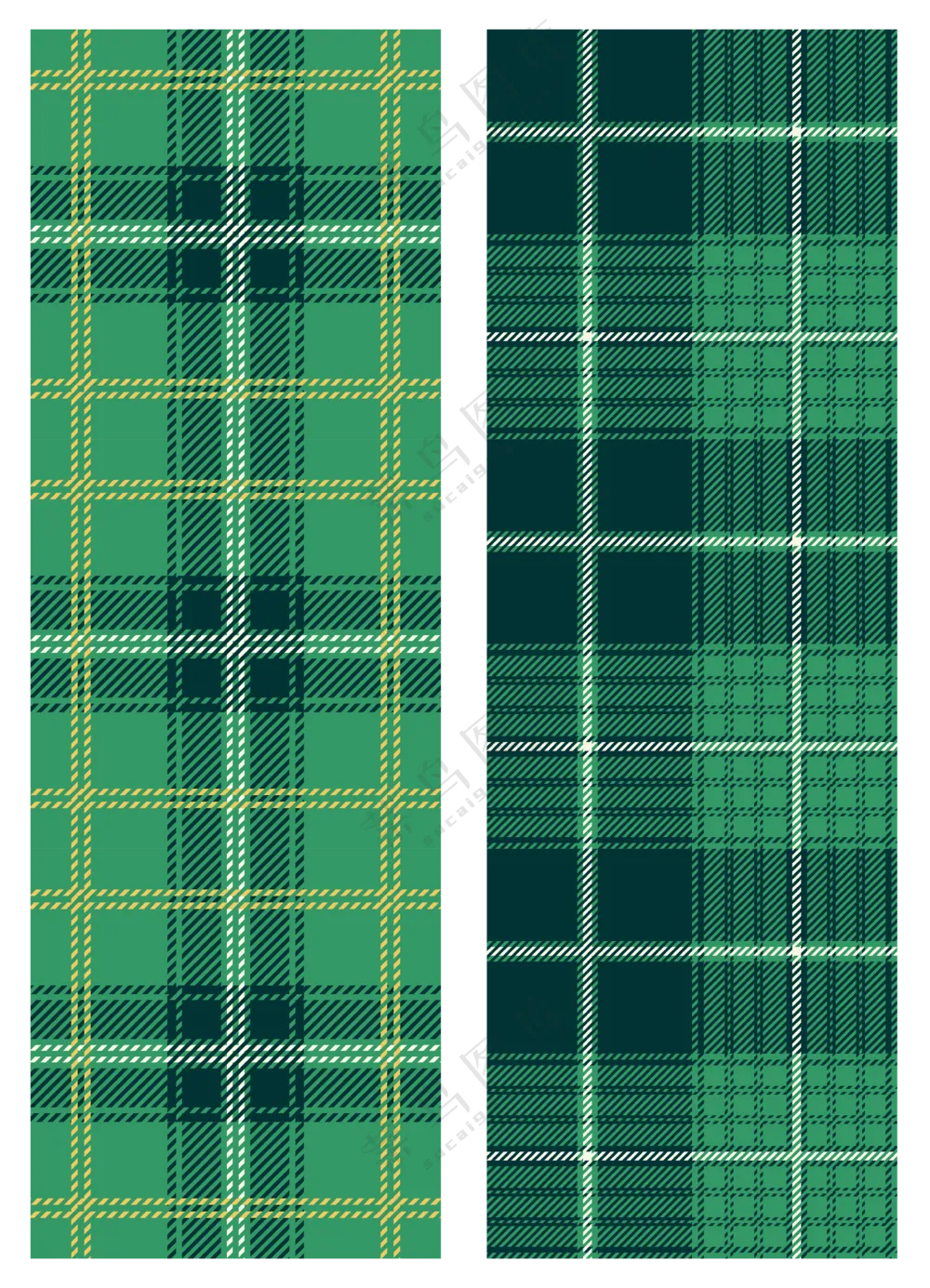 绿色菱格无缝背景 (4)