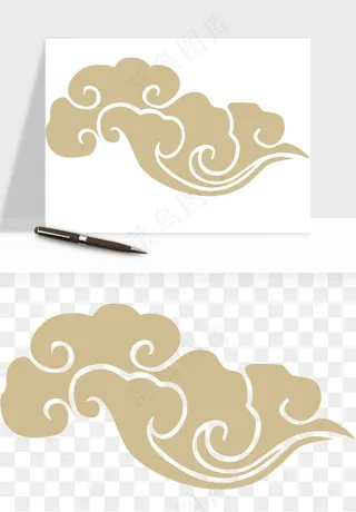 国潮祥云矢量png免抠