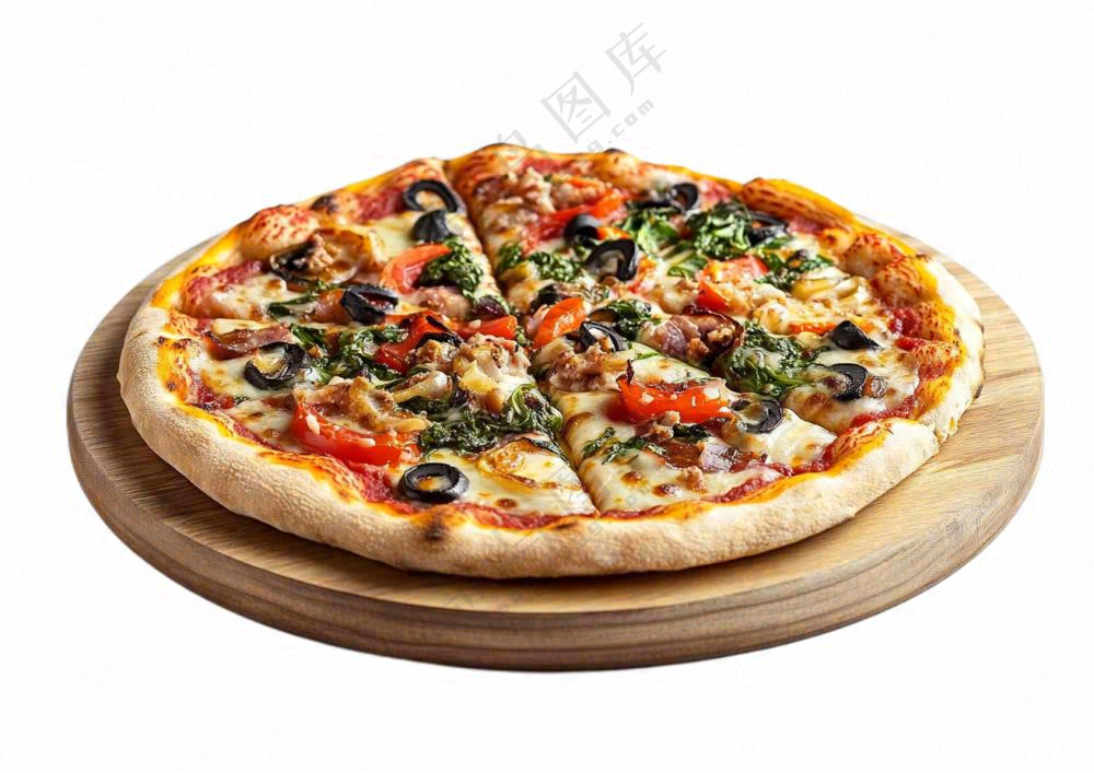 美味的披萨美食摄影图免抠
