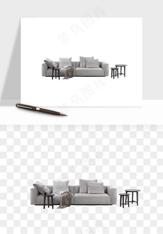 现代沙发家具png免抠
