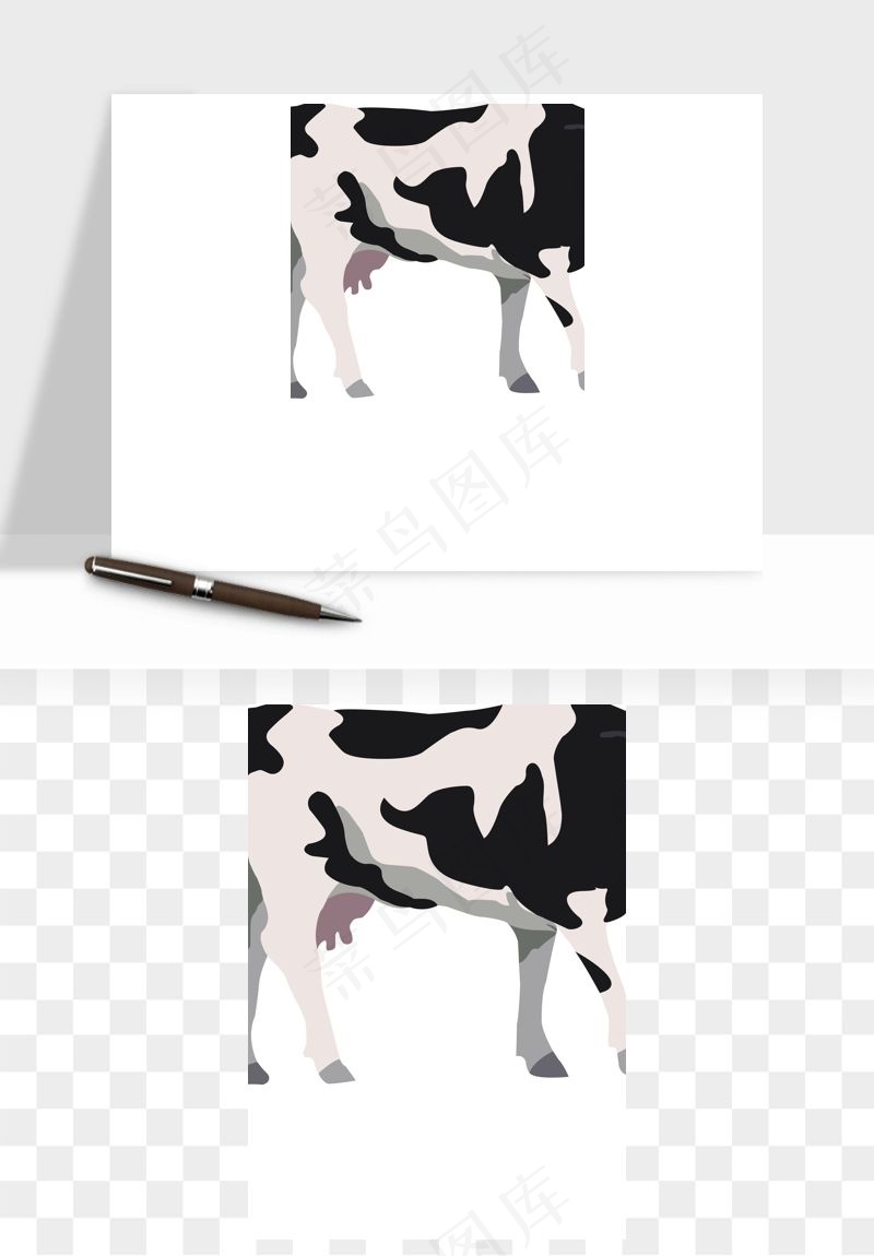 奶牛矢量