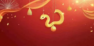 蛇年春节新年背景
