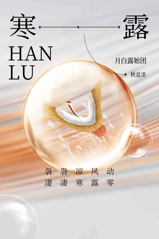 寒露节气传统活动宣传海报