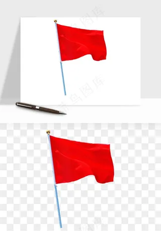 五星红旗党旗png免抠