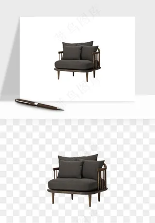 现代沙发家具png免抠