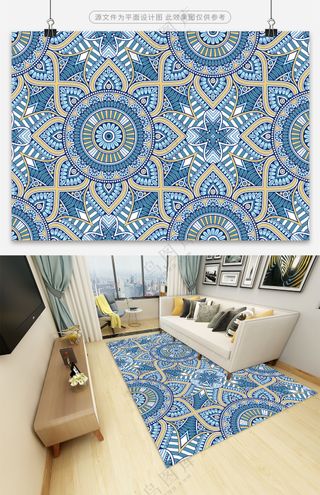 精美欧式印花地毯