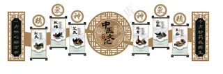 中医文化墙          中医简介广告设计
