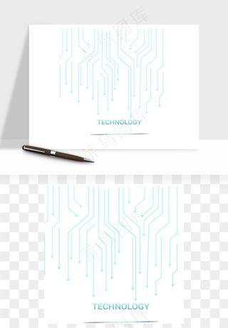 科技电路板线路矢量png免抠