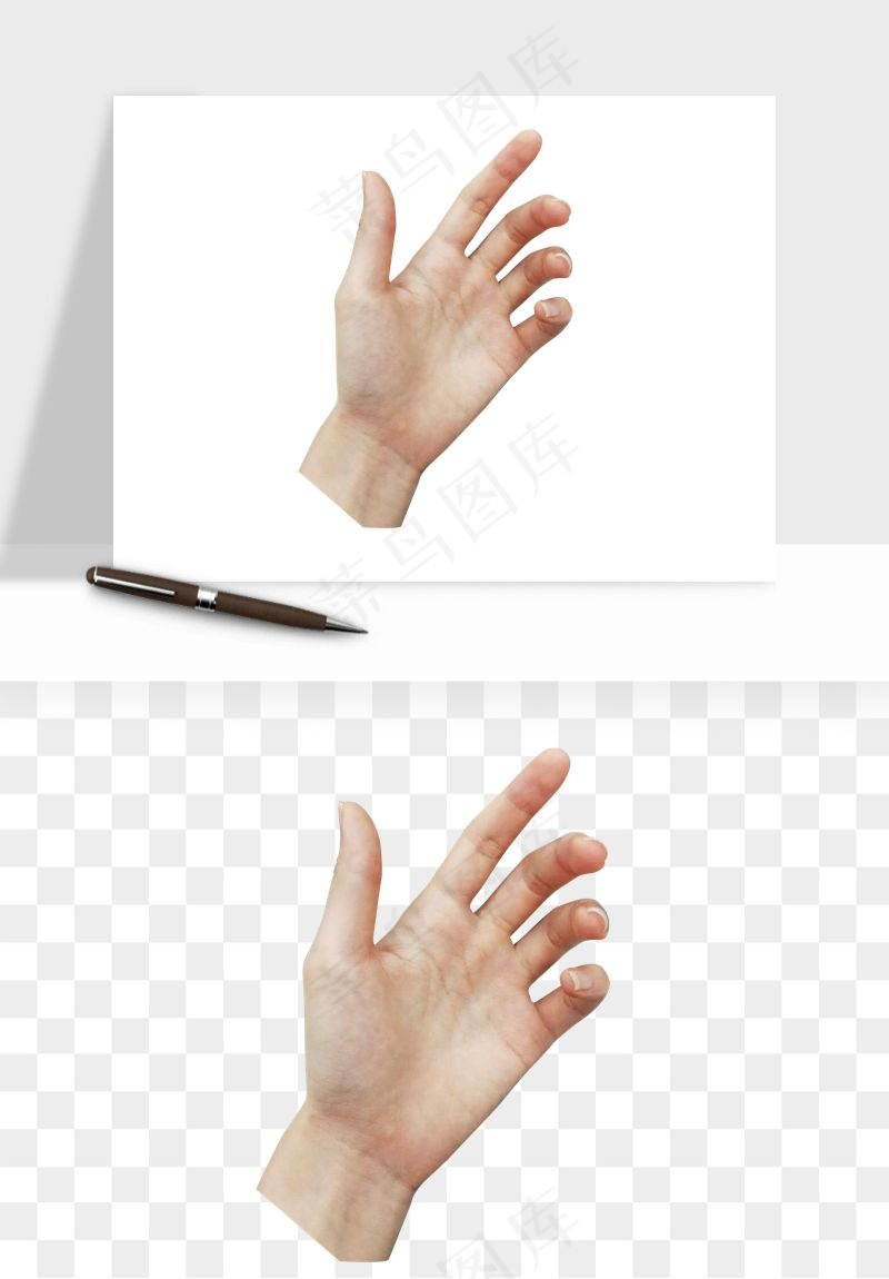 手势手部动作手指png免抠