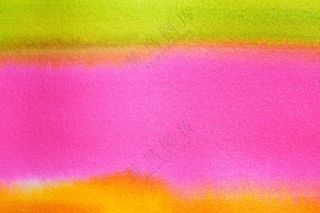 水彩甜美少女粉色绿色橙色纹理背景