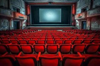 豪华电影院观影厅场景摄影图