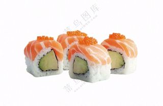 寿司三文鱼食物摄影图免抠
